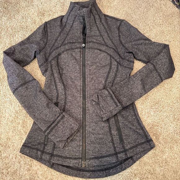 Lululemon Define Herringbone Black and Gray jacket - size 4 - Picture 1 of 4